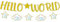DIWULI Hello World Girlande Blau – Baby Shower Junge Deko