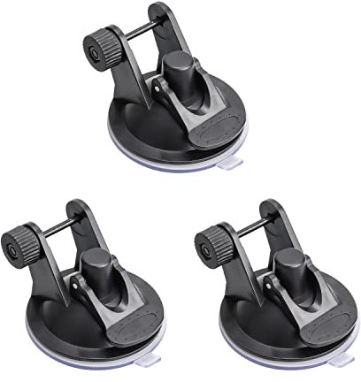 ThtRht 3 Pack Dash Cam Suction Mount Holder Without Rotating Joints Adapter Car GPS Navigator Suction Cup Base Stand for Dual Dash Cam Front Rear Car Camera WiFi Dash Camera Dashcams