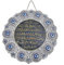 Blau Auge, Nazar Boncuk, Gold Ayetel Kürsi Wandbild, Türkisch Evil Eye Wandbehang XXL groß 28cm Boese Auge, Ornament Amulett Home Decor Schutz Segen Geschenk