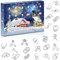 GEEKEO Metallpuzzle Adventskalender 2024 Knobelspiele für Kinder Erwachsene, Weihnachtskalender Geschenke für Jungen Mädchen 24 Tage Überraschung Weihnachten Countdown Kalender