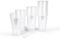 Inoverse 100 Stück Plastikbecher Trinkbecher, 0,4 L Transparent Ausschankbecher, Partybecher Kunststoff, Plastik Becher, Partygeschirr, Bierbecher, Wasserbecher