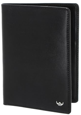 Golden Head Leder Ausweisetui Colorado RFID Protect Reisepasshülle 4453 Schwarz