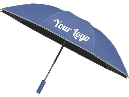 TOPTIE Paraguas Plegable Antiviento Paraguas Portátil de Viaje Sombrilla Mujer y Hombre Personaliza con Logotipos