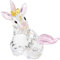 Abaodam Kristallwesen Glas-Einhorn-Dekorationen Stehende Pferdefiguren Kristall Einhorn-miniaturfiguren Chinesische Dekorationen Einhorn Spielzeug Geschenke Einhornfiguren Tisch Tier Büro