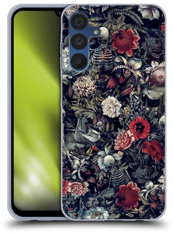 Head Case Designs Offizielle Riza Peker Skelett Zone Kamm 9 Soft Gel Handyhülle Hülle kompatibel mit Samsung Galaxy A15