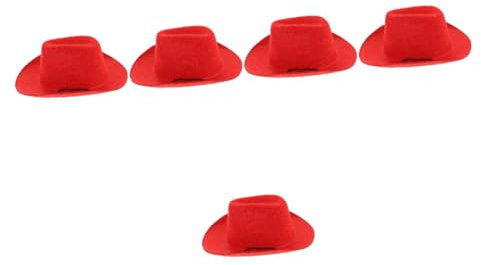 Sosoport 5stücke Western Hut Für Haustiere Leichte Und Stilvolle Kostümaccessoires Für Hunde Und Katzen Für Halloween Und Partys Aus Hochwertigem Vliesmaterial EIN Muss Für Jedes Fest