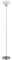 GLOBO Stehleuchte nickel matt Deckenfluter Glasschirm opal Stehlampe Wohnzimmerleuchte, Metall, E27 Fassung, DxH 28x180 cm
