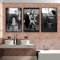 Yocheng Affiche en toile avec lecture du journal sur les toilettes, imprimés, Art mural en noir et blanc, femme Sexy, tableau d'art mural, décoration de maison, salle de toilettes 21x30cmx3 sans cadre