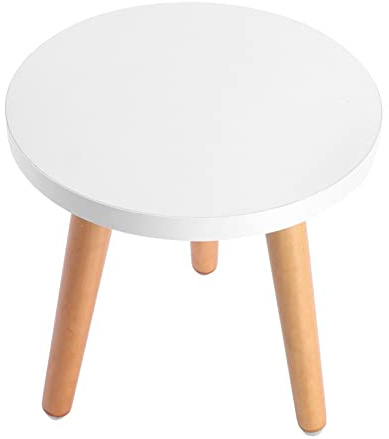CIYODO Taburete bajo Madera Redondo Buen Soporte para Macetas, Soporte para Plantas Interior Adecuado para Decoración del Hogar en Inauguraciones y Salones