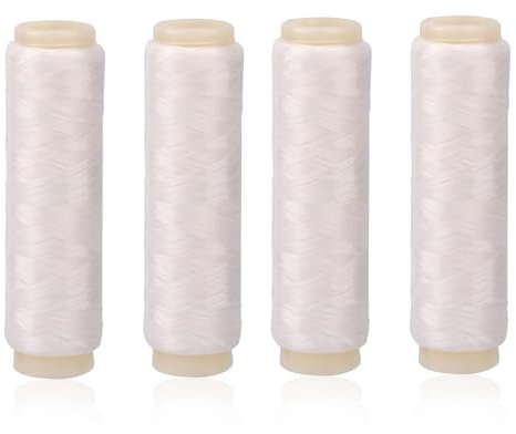 4 Pz Lenza da Pesca, Corda da Pesca Invisibile Filo da Pesca Elastico Larghezza 0,02cm Lunghezza 200m Filo da Pesca in Nylon