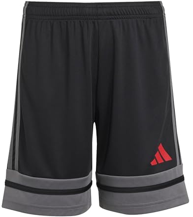 Adidas Unisex Kinder SQUADRA25 Short Kids, Black/Team Grey Four/Pure Ruby, 13-14 Years