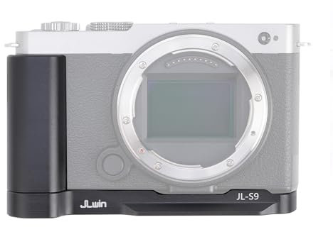 Lumix S9 Handgriff, Hersmay Extendable Vertical Shoot Schnellwechselplatte L Winkel für Panasonic LUMIX S9 Kamera Kompatibel mit DJI Ronin RS2 RSC2 RS3 RS4 Mini/Pro Gimbal Fit Arca-Type