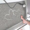 Nicoman Love Shower Mat Non Slip Anti Mould, 44x75 cm Bath Mats for Inside Shower, Loofah Grey Bathmats for Bathtubs Toilet Bathroom Floor, Plastic Bath Rugs For Girlfriend Boyfriend
