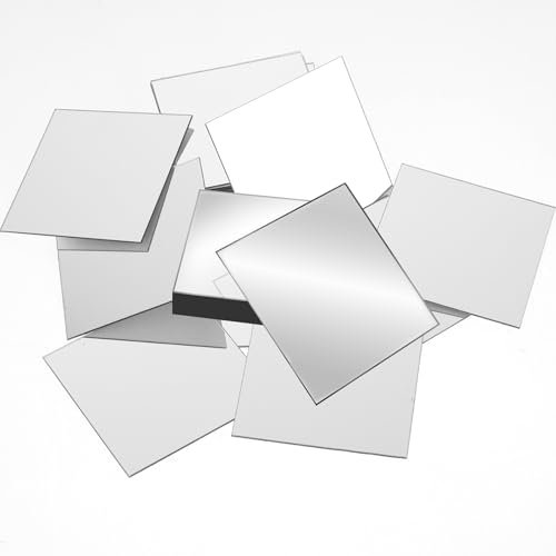 30 piastrelle a specchio autoadesive piccolo specchio quadrato da 7,6 cm in acrilico specchi quadrati specchi da bagno mini definizione di dimensioni piccole piastrelle per artigianato progetti fai da