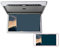 Lettore Poggiatesta Auto, Monitor for auto da 19 pollici Schermo LCD 1080P HD Lettori video portatili for auto Automobile Soffitto TV Display for montaggio su tetto USB FM Camper(Gray Mirror Monitor)