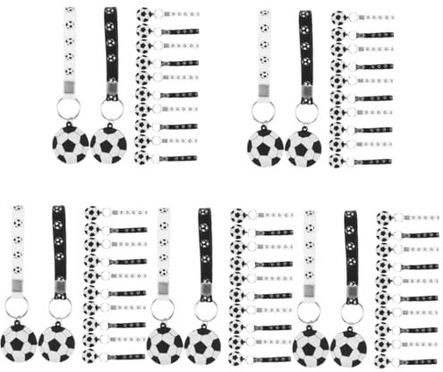 iplusmile 5 Sätze Fußball Schlüsselanhänger Funky Soccer Ball Schlüsselanhänger Junge Fußball Schlüsselanhänger Cartoon Schlüsselanhänger Fußball Schlüsselanhänger Fußball 12 Stück * 5