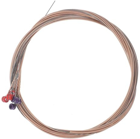 Mipcase 6piezas Cuerdas Para Guitarra Acústica Guitarra Folk y Metal Cuerdas De Repuesto