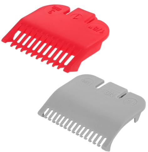 SEWACC 2 Stück Haarschneidekämme aus Kunststoff Präzise Längenführung Aufsätze für Haarschneidemaschinen für Zuhause und Friseursalons