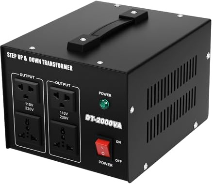 Trasformatore di tensione, 220 V to 110 V step-up/down Voltage Converter 2000 W, trasformatore toroidale per elettrodomestici e commerciali