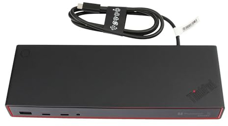 Lenovo DK2471 Original Thunderbolt 5 Port Replikator | inkl. 265W Netzteil für ThinkPad P14s Gen 5 (21MF), P16v G3 (21RT), T16 G3 (21V5/21V6)