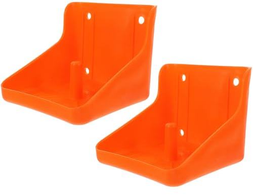 WHAMVOX 2pcs Professional Horse Salt Lick Rack with Sturdy Pp Material and Easy to Mount Design for Livestock Farm Use, Cylinder Shape Sheep Salt Block Holder Convenient for Feeding