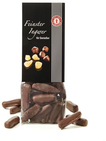 Schrader | Ingwer-Stäbchen | in Zartbitterschokolade | Ingwer Konfekt | 200g