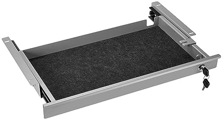Abschließbare Dokumentenschublade 500 x 265 x 45 mm grau Tischschublade | Büroschublade von SOTECH