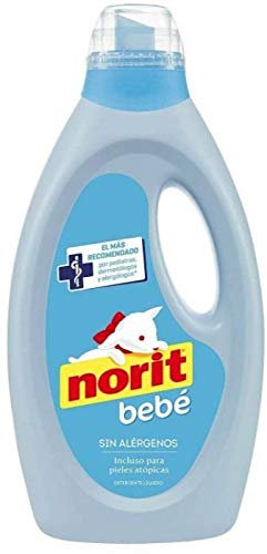 Norit Bebé Detersivo Liquido 32 Lavaggi – 6 contenitori di 1125 ml – Totale: 6750 ml