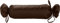Mako Satin Nackenrolle Kissen Bezug 15x40 - Bezug Nackenstützkissen mit Verschlussbändern aus 100% Baumwolle - Bezug für Nackenkissen einfarbig Dunkelbraun - Made in EU