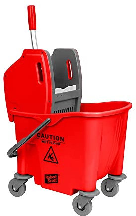 Blake & White PS8100 Purely Smile Kentucky Mop Bucket and Wringer | 25 litre | Red