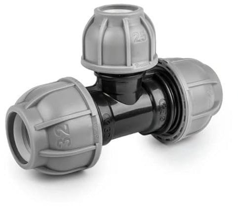Bradas 6905 Raccord en T pour tube en polyéthylène 32/20/32 mm