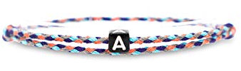 Made by Nami Boho Surfer-Armband Personalisiert mit Buchstabe - Damen Herren Mädchen Pärchen-Armband individualisiert - beste Freundin Freundschaftsarmband Geschenk - Wasserfest + Verstellbar (Lila)