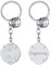 FaithHeart Porte Clés Personnalisé Saint Forian Pompier Homme Acier Inoxydable