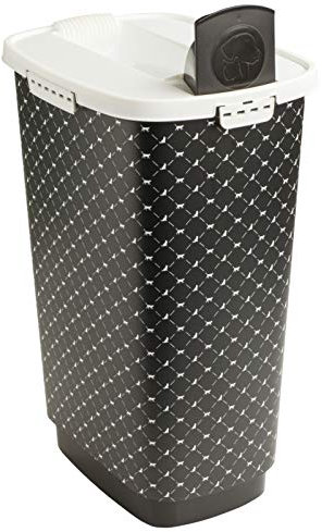 Rotho MyPet Cody Tierfutterbehälter 50l mit Deckel, lebensmittelechter Kunststoff (PP) BPA-frei, schwarz, 50l (39.7 x 29.6 x 58.5 cm)