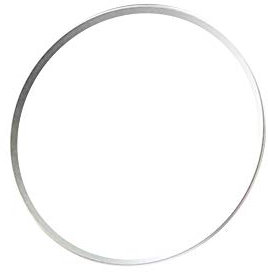 Asudaro Auto Lenkrad Dekorativer Ring, Aluminium Chromlegierung, Silber, Kompatibel mit A3 A4L Q3 Q5 A5 A6L