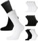 12 Pairs Mens Cotton Rich Sport Socks Work Socks Shoe Size 6-11 (Mix (6 x Black & 6 x White))