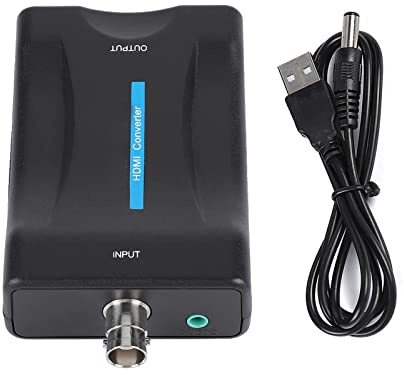 Yosoo Health Gear BNC to HDMI Converter, 1080P/720P Video Adapter with Audio Signal Conversion, Low Power Digital Chip, USB Powered, Compatible with CCTV Security Camera Monitor