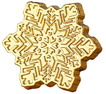 Starnearby Wachssiegel Stempel unregelmäßige Form für DIY Einladungen,Briefe und Hochzeit, Brieffreundschaft, Wax Seal Stamp(Schneeflocken)