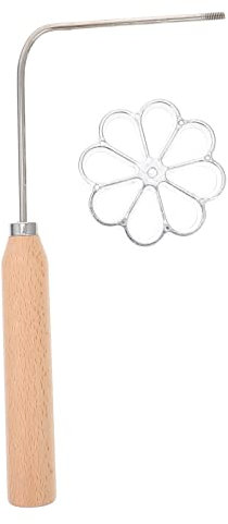 Hemoton 1stk Youdunzi-form Bratform Mit Griff Keksausstecher Zum Backen Timbale Metall Rosette Schwedische Keksformen Kuchenformen in Herzform Holz Krabbenkuchen Speisetisch Baby