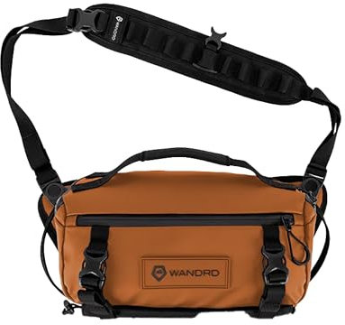 WANDRD Kameratasche – Rogue Sling Crossbody Kameratasche – aus ballistischem Nylongewebe, funktioniert als Laptoptasche, Sedona Orange, (6L) UK, Kuriertasche