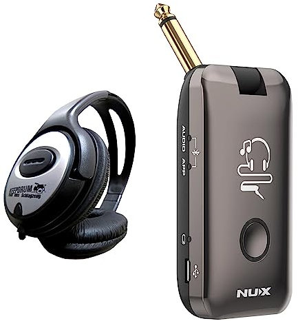 Nux MP-2 Mighty Plug - Amplificador inalámbrico y simulación de efectos para guitarra y bajo + auriculares keepdrum