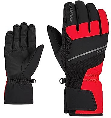 Ziener Herren GEZIM Ski-Handschuhe/Wintersport | wasserdicht atmungsaktiv, red, 11