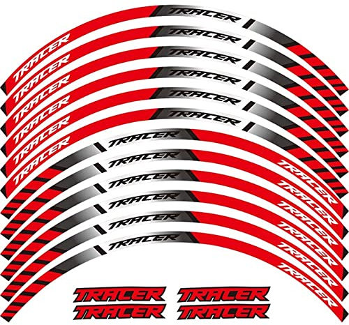 Roller Motorradreifen Reflektierende Streifen Aufkleber Felgenaufkleber Für TRACER 700 900 850 MT07 MT09 MT-07 MT-09 Randaufkleber (Color : 11)