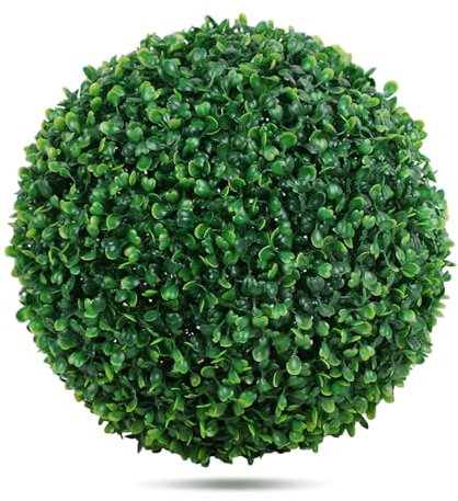 yuwqqoajv Bola de plástico simulada versátil para Dejar Cualquier ocasión, Bola de cúpula de césped Artificial, simulación de Plantas, Bola de césped, Verde 40cm