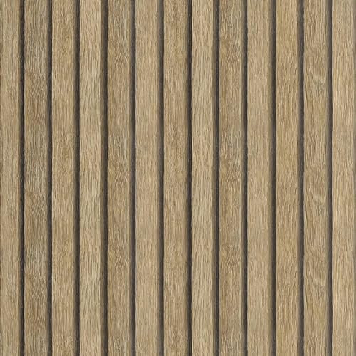 Shackcom Tapeten Selbstklebende Tapete Holzoptik 44x1000cm Wandpapier Selbstklebende Wasserdicht Wandaufkleber Dekorative Aufkleber für Möbel Wandtür Küche Schlafzimmer Wohnzimmer