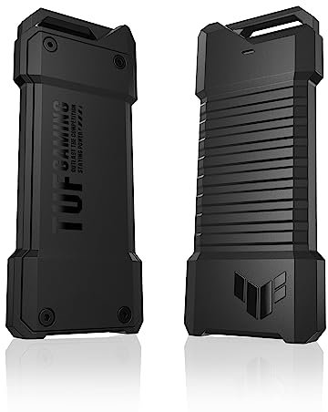 TUF Gaming AS1000 (USB-C 3.2 Gen 2x1 Portable M.2 NVMe® PCIe® SSD 1 TB, Aluminum Alloy Chassis with a Thermal pad, Military Grade MIL-STD-810H Drop Resistance, and IP68 Water/dust Resistance)