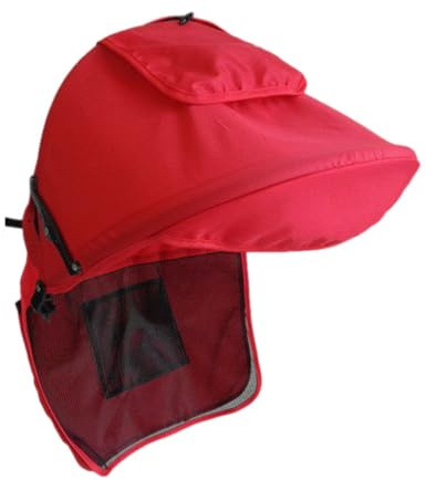 osiuujkw Mehrere Farben OxfordCloth Schutzhülle für Kleinkinder, kühl und bequem im Freien, Sonnenschutz für den Kinderwagen Überdachung, Rot