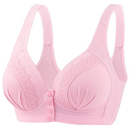 Cocila Deal of The Day Today Plus Size Bras for Women Non Wired Moulded Cup Wireless Bra Nursing Bras with Wire Seamless Nursing Bra Supportive Bralettes Women Amazon Outlet Clearance UK Pink