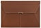 VANRA Dokumentenmappe, Organizer, wasserdicht, Portfolio, Ledermappe mit 3 Taschen, Aktenumschläge für A4, Briefgröße, Papier mit Druckknopfverschluss, Braun