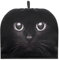 TOADDMOS Black Cat Print Teapot Cosy for Home Kitchen Decoration Polyester Fabric Lightweight Tea Pot Dust Cover Kettle Coffee Pot Cover Protector